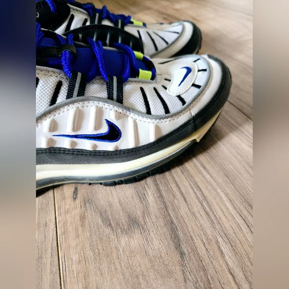 Nike Air Max 98 #640744-103 Sprite 2018 Blue White Men's Shoes Size 8.5 - Picture 5 of 15